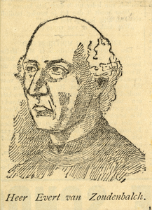 107244 Portret van Evert Zoudenbalch, geboren 1425, proost van St.-Servaas in Maastricht; kanunnik-thesaurier van de ...